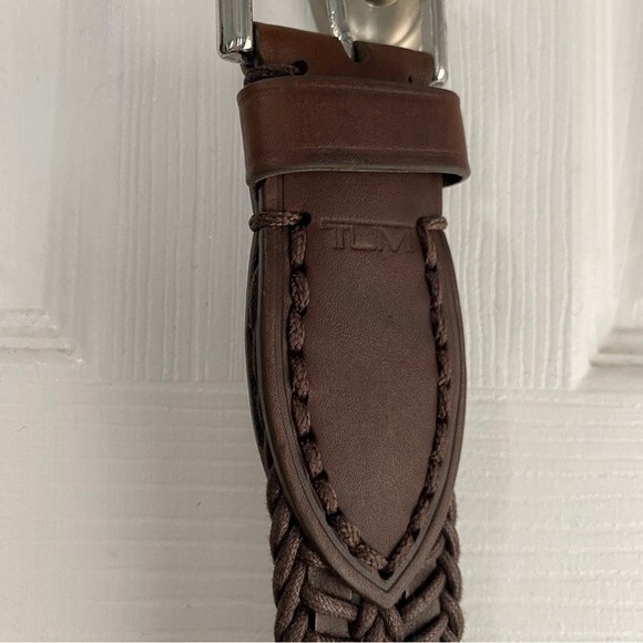 Tumi Woven Leather Belt - size 44